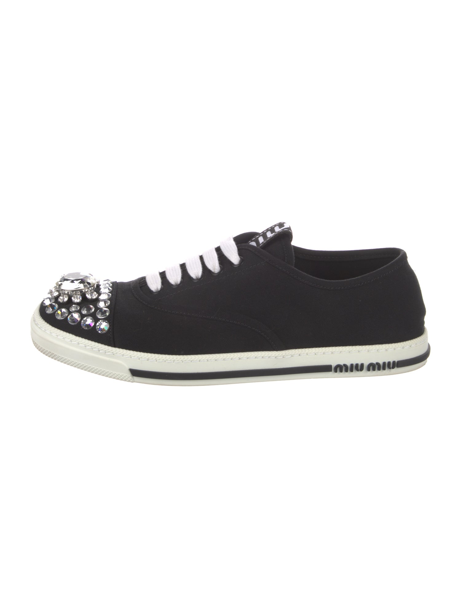 Miu Miu Suede Colorblock Pattern Sneakers