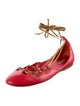 Miu Miu Leather Leather Trim Embellishment Flats