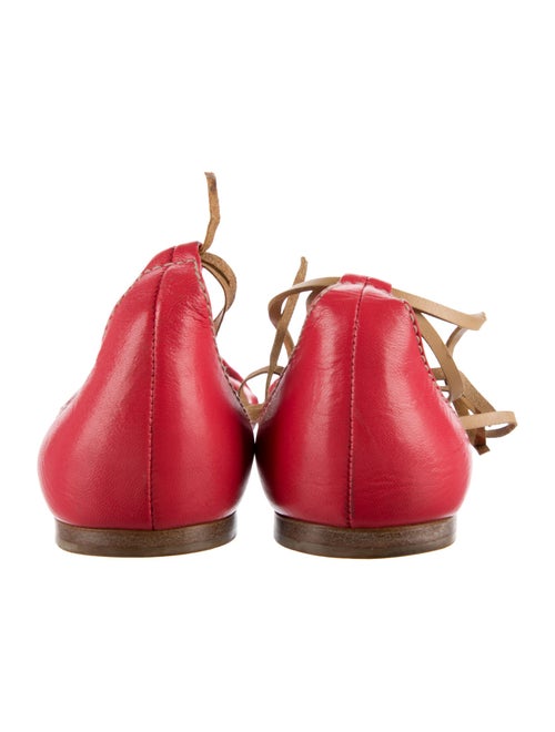 Miu Miu Leather Leather Trim Embellishment Flats