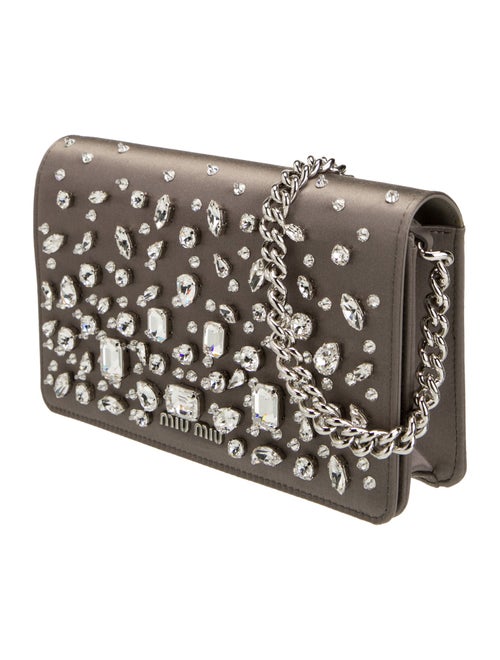 Miu Miu Satin Delice Wallet On Chain