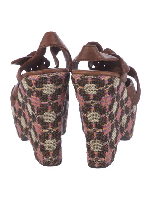 Miu Miu Leather Slingback Sandals