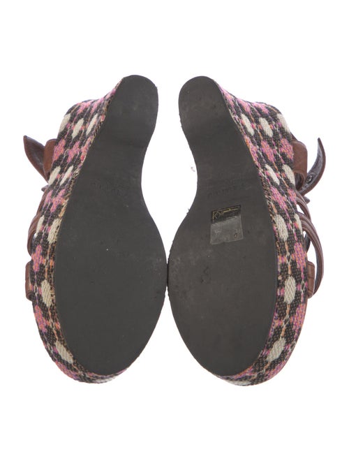 Miu Miu Leather Slingback Sandals