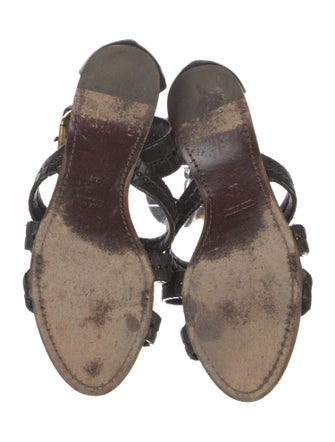 Miu Miu Leather Sandals