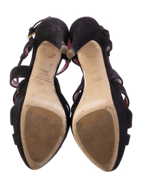 Miu Miu Suede Slingback Sandals