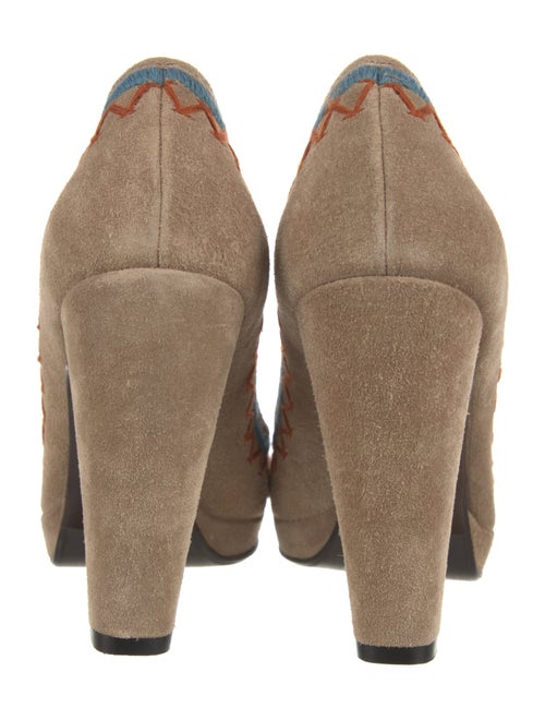 Miu Miu Suede Printed Pumps