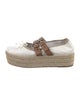 Miu Miu Leather Bow Accents Espadrilles