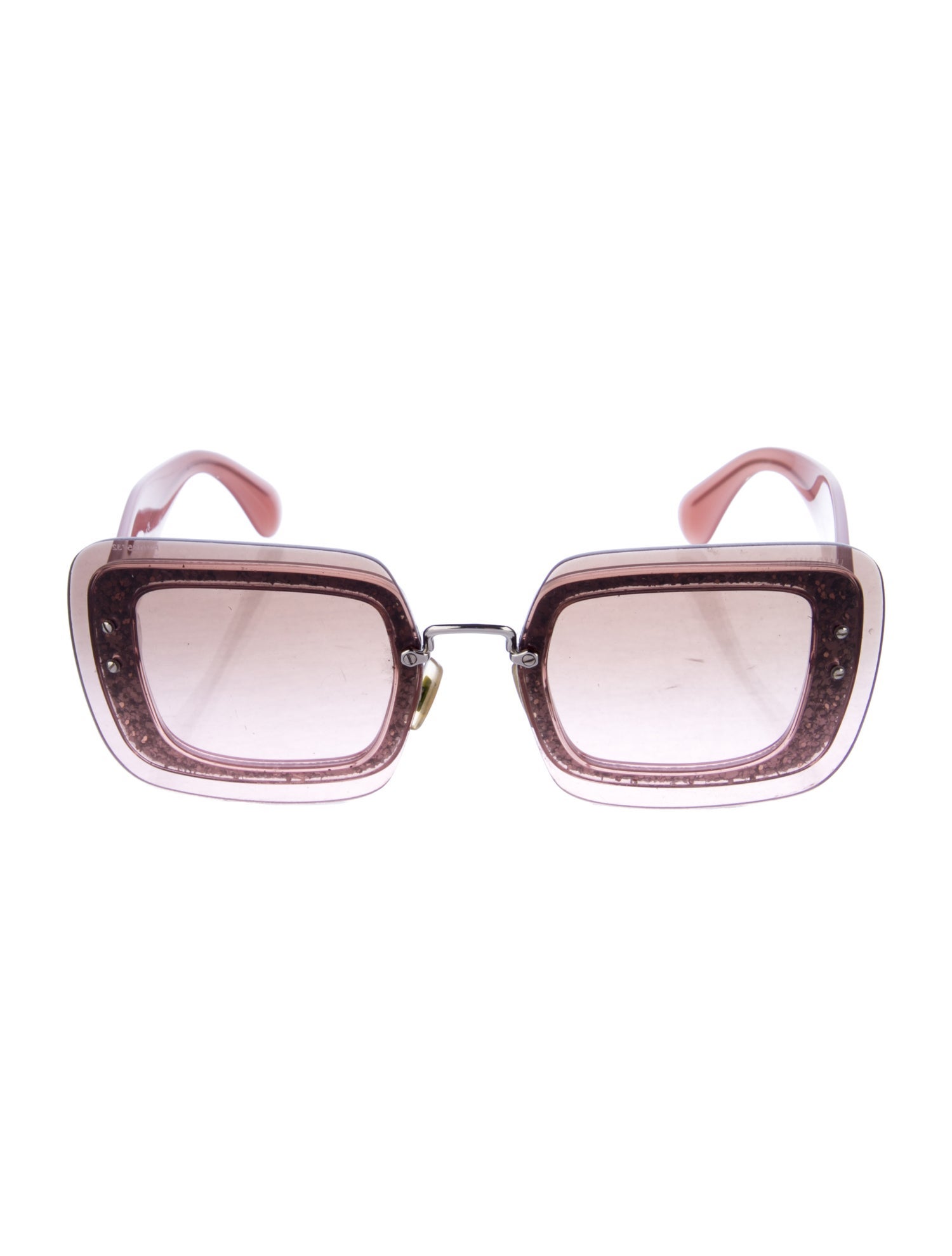 Miu Miu Square Gradient Sunglasses
