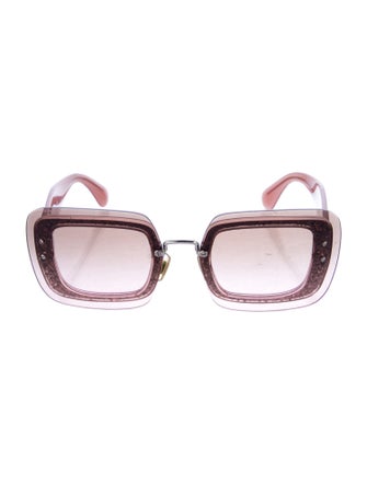Miu Miu Square Gradient Sunglasses