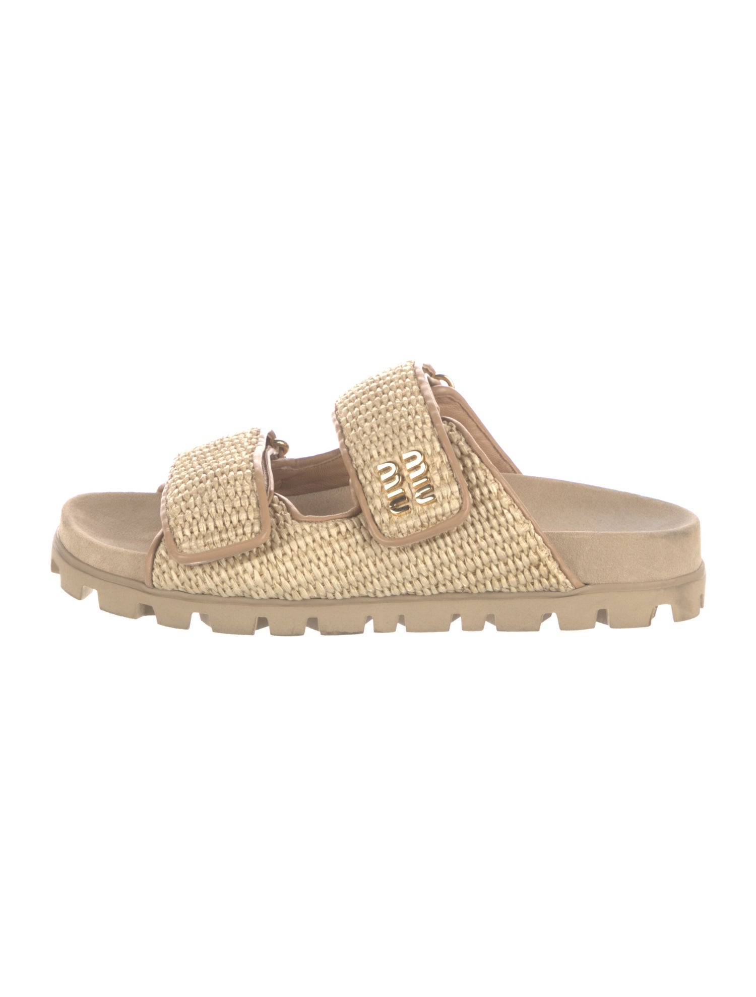 Miu Miu Straw Slides