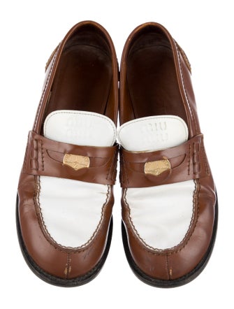 Miu Miu Leather Loafers