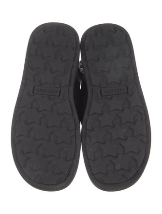 Miu Miu Leather Slingback Sandals