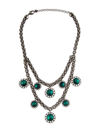 Miu Miu Crystal Collar Necklace