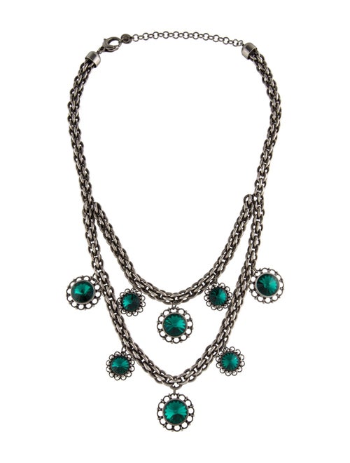Miu Miu Crystal Collar Necklace