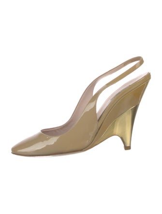 Miu Miu Patent Leather Slingback Pumps