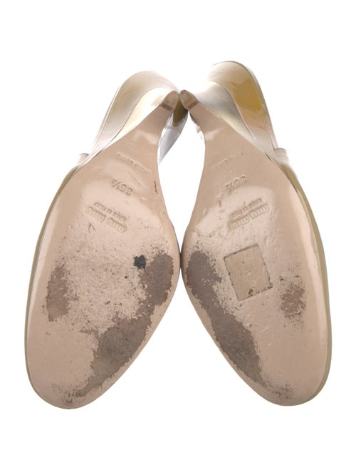 Miu Miu Patent Leather Slingback Pumps