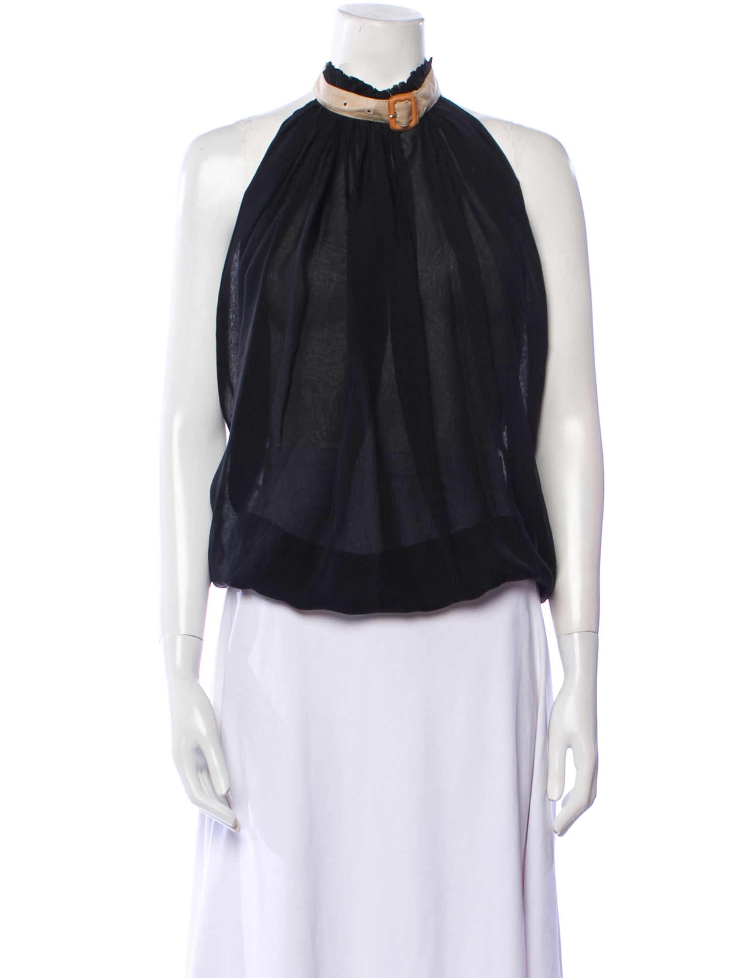 Miu Miu Vintage 1998 Crop Top - Neutrals Tops, Clothing