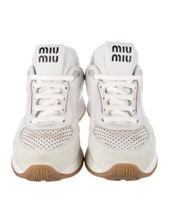 Miu Miu Leather Chunky Sneakers