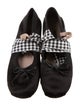 Miu Miu Satin Bow Accents Mary Jane Flats