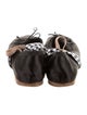 Miu Miu Satin Bow Accents Mary Jane Flats