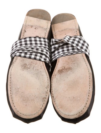 Miu Miu Satin Bow Accents Mary Jane Flats