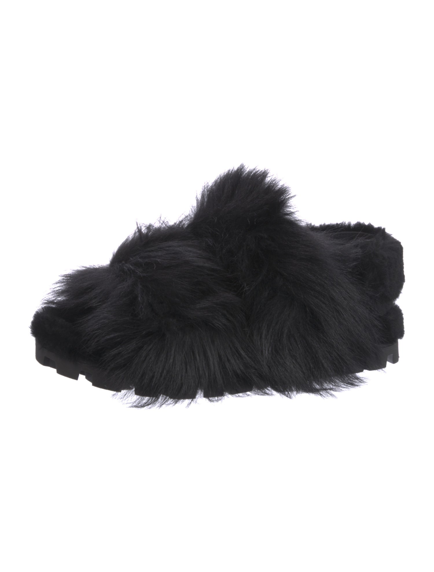 Miu Miu Shearling Slides w/ Tags