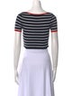 Miu Miu 2023 Striped Crop Top