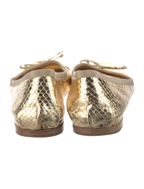 Miu Miu Leather Animal Print Ballet Flats