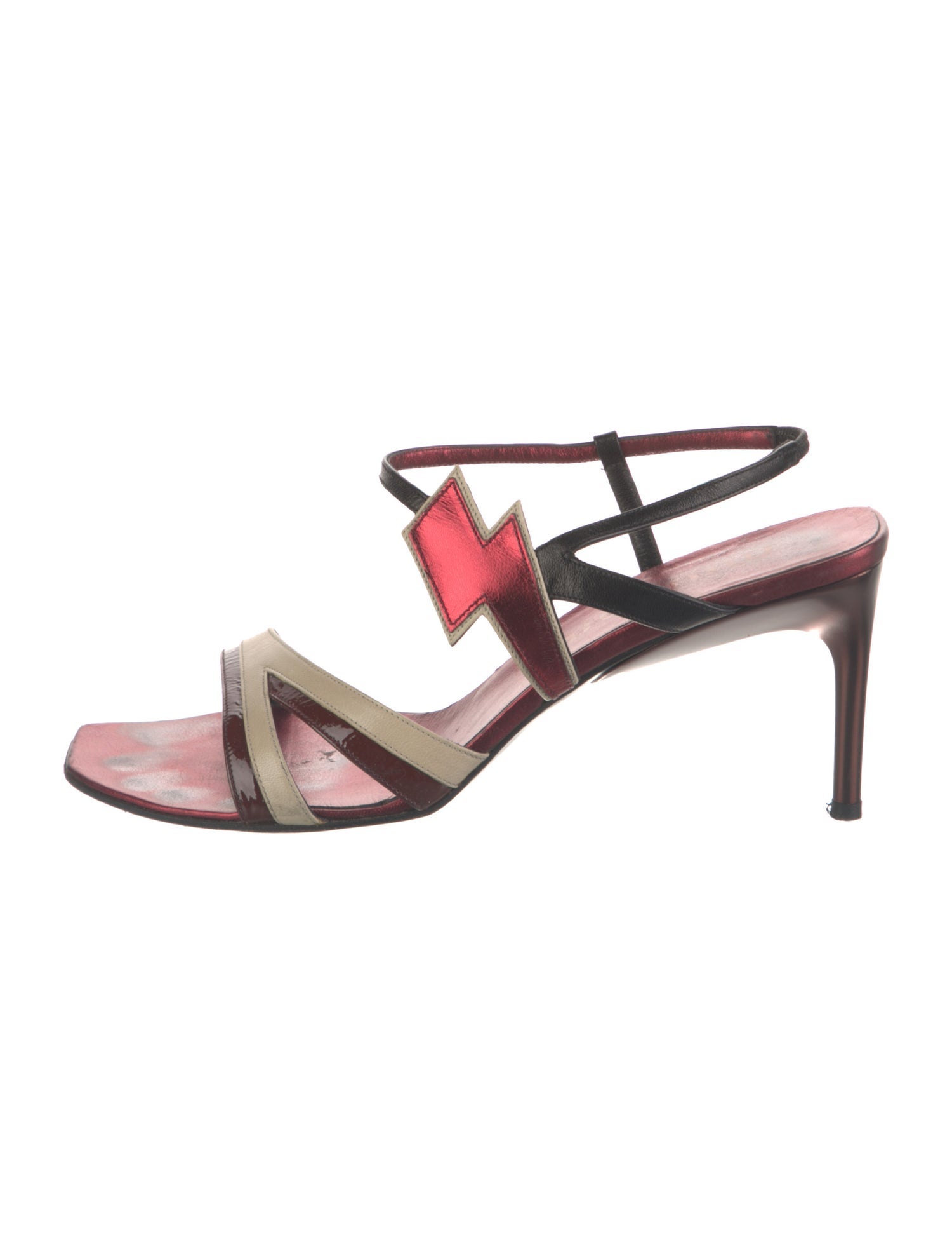 Miu Miu Leather Slingback Sandals