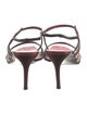 Miu Miu Leather Slingback Sandals
