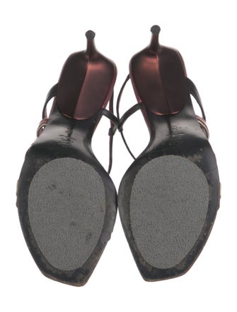 Miu Miu Leather Slingback Sandals