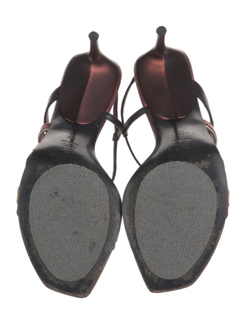 Miu Miu Leather Slingback Sandals