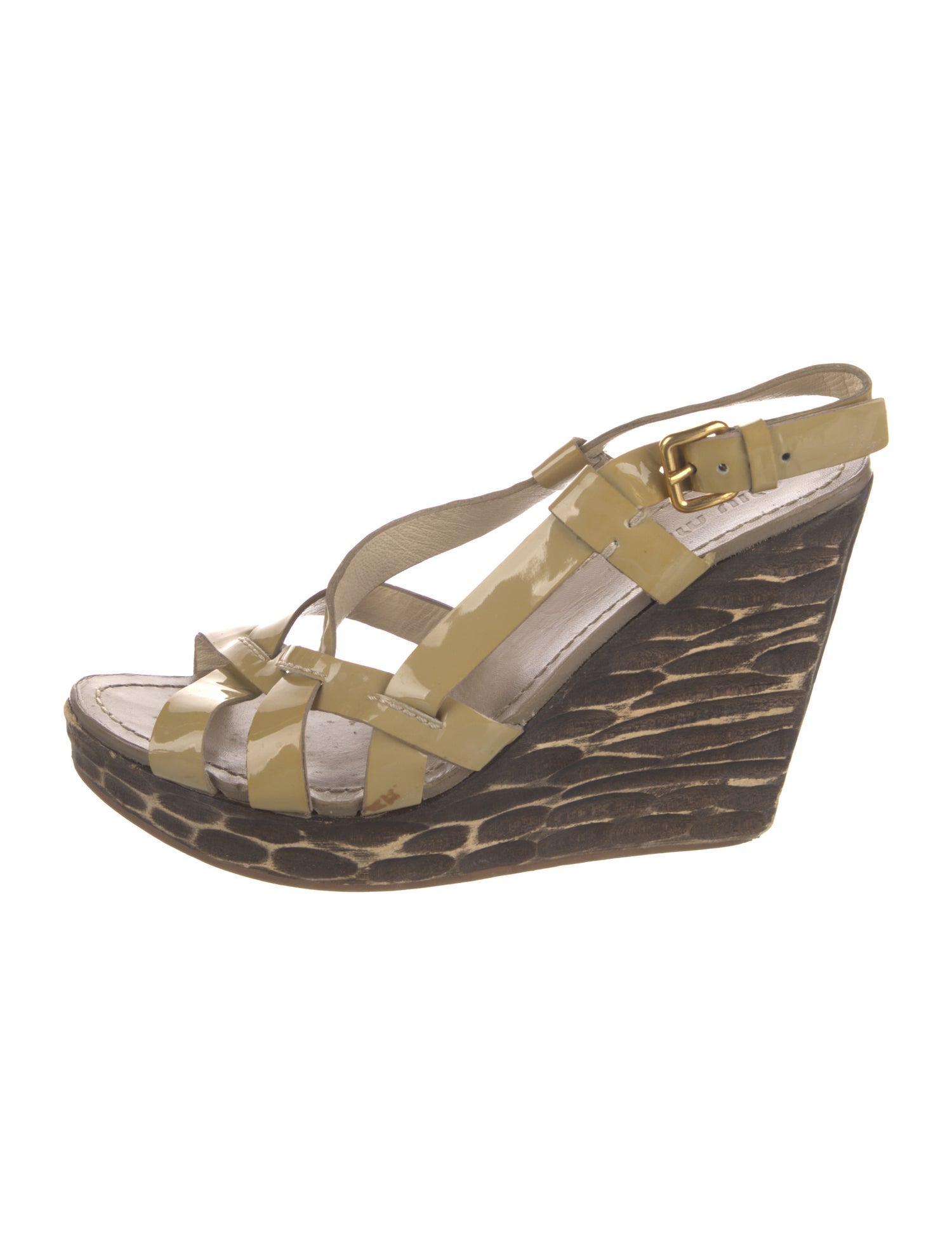 Miu Miu Patent Leather Espadrilles