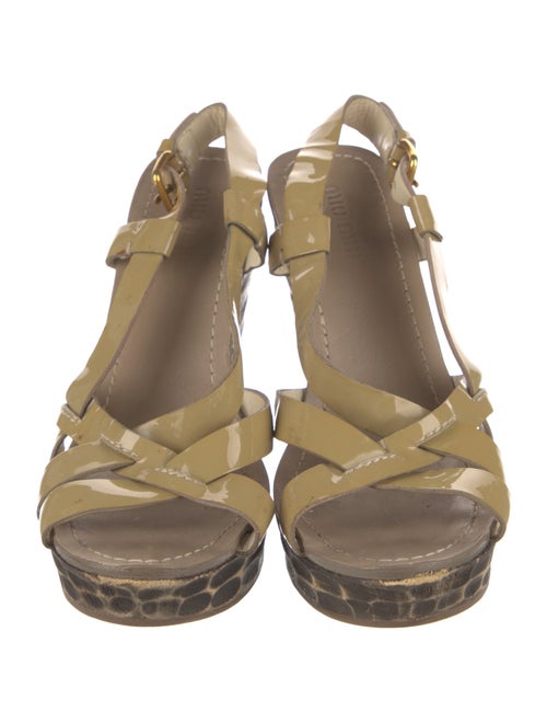 Miu Miu Patent Leather Espadrilles