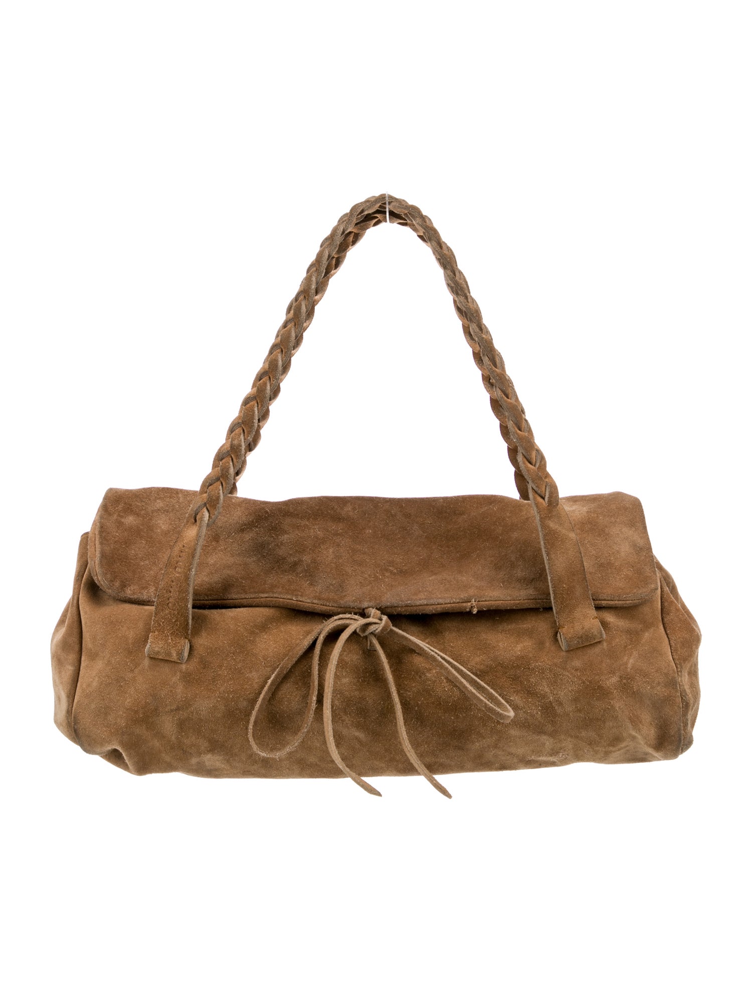 Miu Miu Suede Top Handle Bag