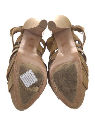 Miu Miu Leather Sandals