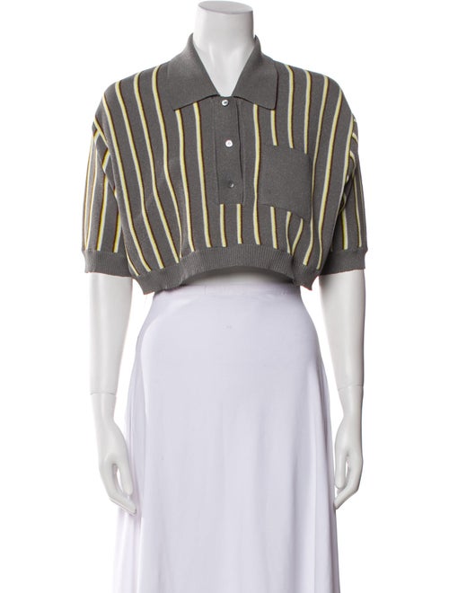 Miu Miu 2015 Striped Crop Top