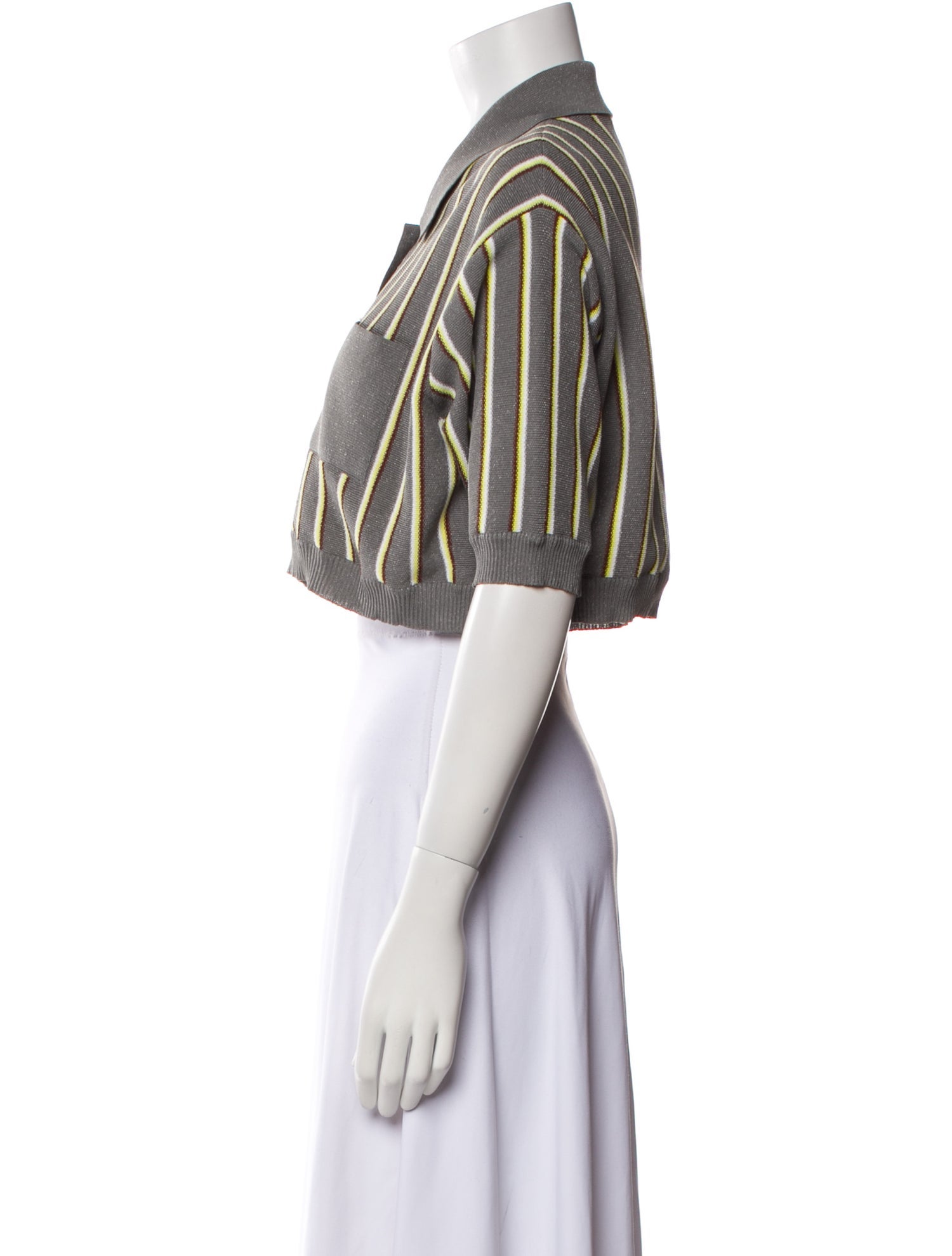 Miu Miu 2015 Striped Crop Top