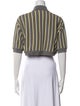 Miu Miu 2015 Striped Crop Top