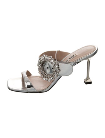 Miu Miu Patent Leather Slides