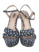 Miu Miu Denim Printed Sandals