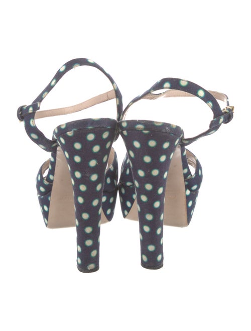 Miu Miu Denim Printed Sandals