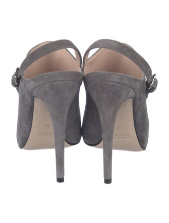 Miu Miu Suede Slingback Pumps