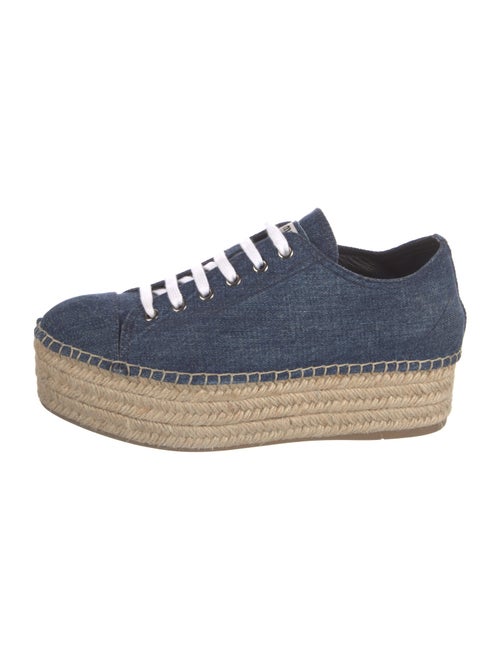 Miu Miu Denim Espadrille Sneakers