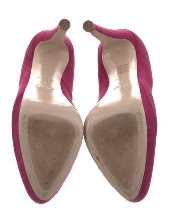 Miu Miu Suede Glitter Accents Pumps