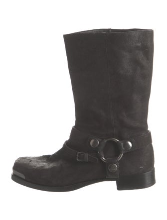 Miu Miu Suede Moto Boots