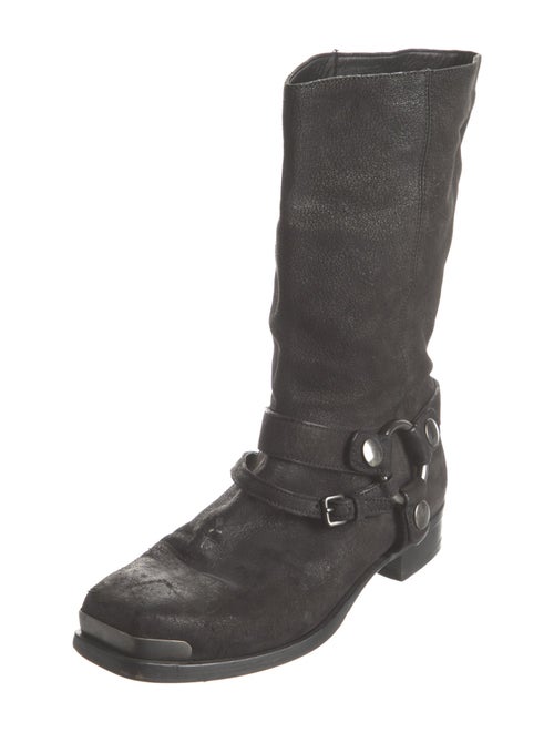 Miu Miu Suede Moto Boots