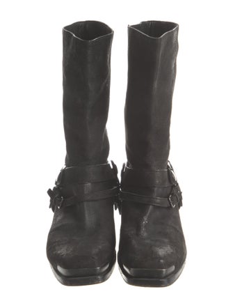 Miu Miu Suede Moto Boots