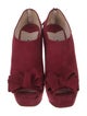 Miu Miu Suede Bow Accents Pumps