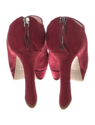 Miu Miu Suede Bow Accents Pumps