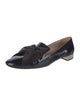 Miu Miu Patent Leather Bow Accents Loafers